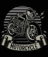 conception de t-shirt de moto vecteur