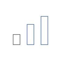 classer les icônes de croissance. utilisé pour le référencement ou la conception Web vecteur