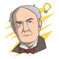 Thomas Alva Edison vecteur