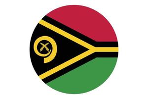 cercle drapeau vecteur de vanuatu