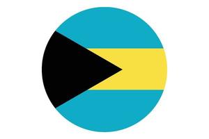 cercle drapeau vecteur des bahamas