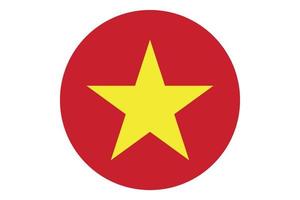 cercle drapeau vecteur du vietnam