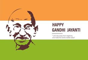 illustration vectorielle heureuse de gandhi jayanti. anniversaire de mohandas karam chandra gandhi. vecteur