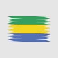 vecteur de drapeau du Gabon. drapeau national