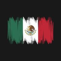 coups de brousse drapeau mexique. drapeau national vecteur