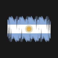 coups de brousse du drapeau argentin. drapeau national vecteur
