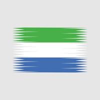vecteur de drapeau de sierra leone. drapeau national