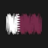 coups de brousse du drapeau qatar. drapeau national vecteur