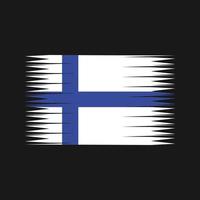 vecteur de drapeau finlandais. drapeau national