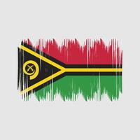 coups de brousse du drapeau du vanuatu. drapeau national vecteur