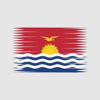 vecteur de drapeau kiribati. drapeau national