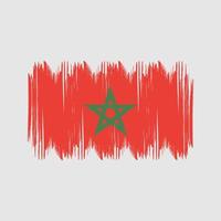 coups de brousse du drapeau marocain. drapeau national vecteur