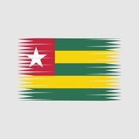 vecteur de drapeau togo. drapeau national