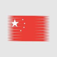 vecteur de drapeau de Chine. drapeau national