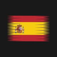 vecteur de drapeau d'espagne. drapeau national