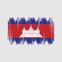 coups de brousse du drapeau du cambodge. drapeau national vecteur