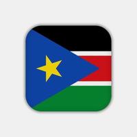 drapeau sud-soudan, couleurs officielles. illustration vectorielle. vecteur