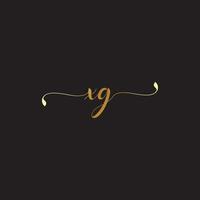xg lettre initiale logo design téléchargement gratuit vecteur