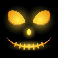 visage de citrouille d'halloween, illustration vectorielle vecteur