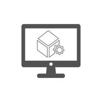 illustration vectorielle d'icône de package seo. concept pour le référencement et site web vecteur