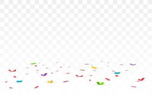 fond de confettis. chute de confettis, illustration vectorielle d'anniversaire vecteur
