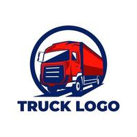 création de logo de modèles de cercle de camion vecteur