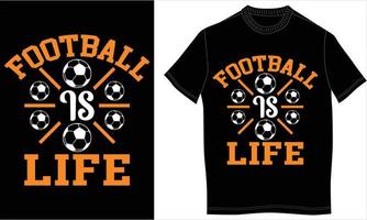 conception de t-shirt de football vecteur