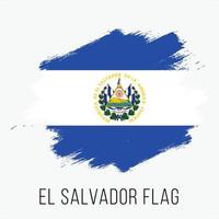 drapeau de vecteur grunge salvador