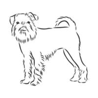 croquis de vecteur de chien