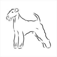 croquis de vecteur de chien