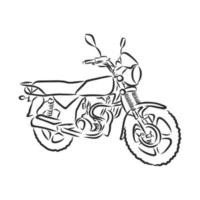 croquis de vecteur de moto