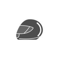 illustration de conception d'icône de casque de moto vecteur