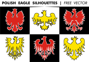 Polonais Eagle Silhouettes Free Vector