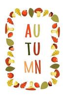 Bonjour illustration vectorielle d'automne avec une phrase dans un style découpé en papier décoré de belles feuilles lumineuses sur fond clair. conception pour carte de voeux, affiche de vente ou promotionnelle, dépliant, bannière web vecteur