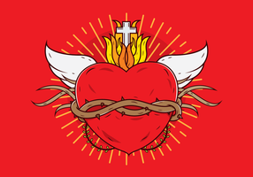 Vector Sacred Heart gratuit