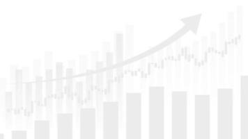 les statistiques des entreprises financières avec un graphique à barres et un graphique en chandeliers montrent le prix du marché boursier et les gains effectifs sur fond blanc vecteur