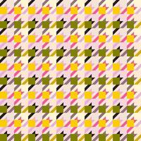 motif pied de poule sans couture jaune et vert vecteur