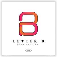 luxe lettre b logo premium modèle élégant vecteur eps 10