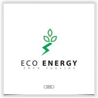 eco energy logo premium modèle élégant vecteur eps 10