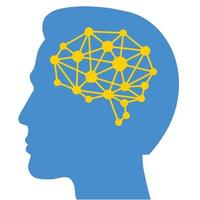 conception de symbole de cerveau de vecteur de la future collection de technologie. intelligence artificielle
