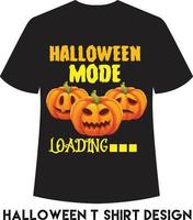 conception de t-shirt de chargement en mode halloween pour halloween vecteur