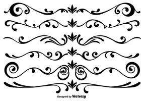 Éléments scrollwork vector