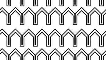 modèle sans couture avec ligne abstraite, segments noirs obliques, motifs, fond textile. conception en noir et blanc. illustration vectorielle vecteur