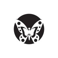 création d'icône de vecteur de modèle de logo de papillon de beauté