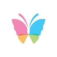 création d'icône de vecteur de modèle de logo de papillon de beauté