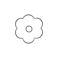 modèle d'illustration de conception de fleurs d'icône de plumeria de beauté vecteur