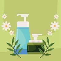 produits cosmétiques naturels vecteur