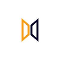 conception créative du logo de lettre dd avec graphique vectoriel, logo dd simple et moderne. vecteur