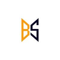 création de logo de lettre bs avec graphique vectoriel, logo bs simple et moderne. vecteur