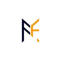conception créative de logo de lettre ff avec graphique vectoriel, logo ff simple et moderne. vecteur